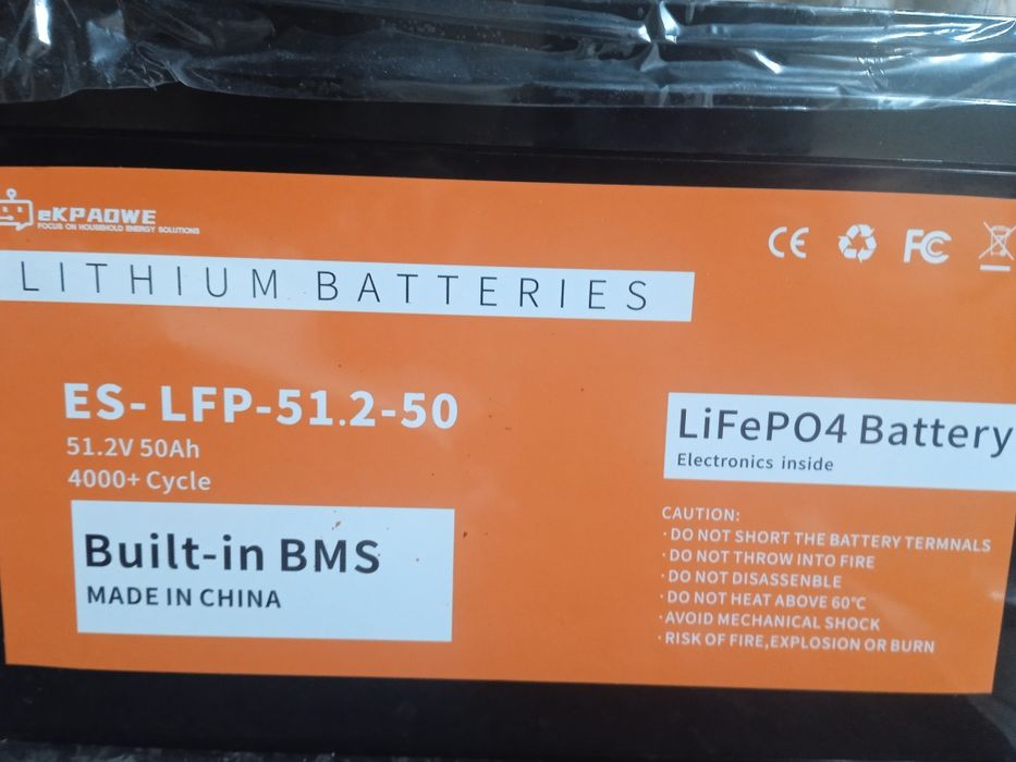 LiFePO4 Batery 51.2v 50A