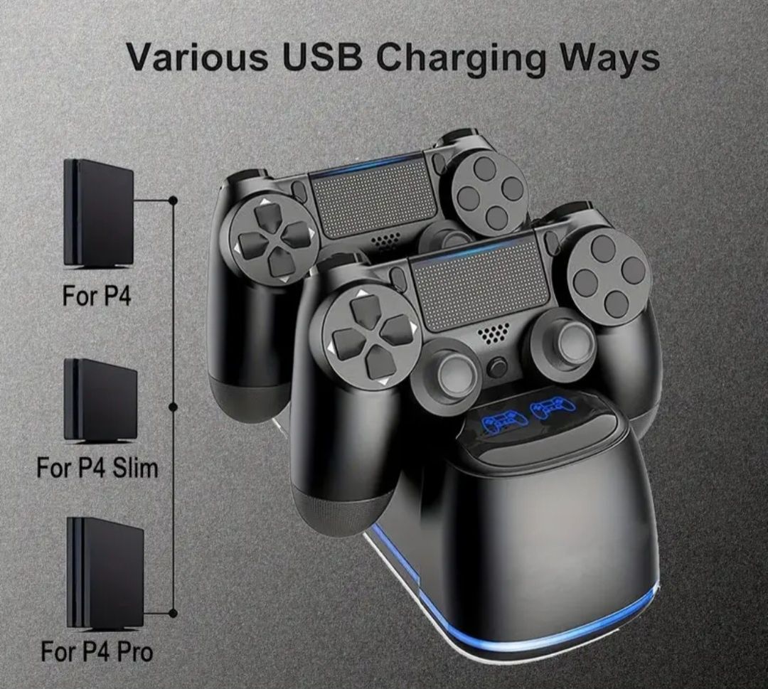 Podwójna stacją do ładowania pada kontrolera PS 4.