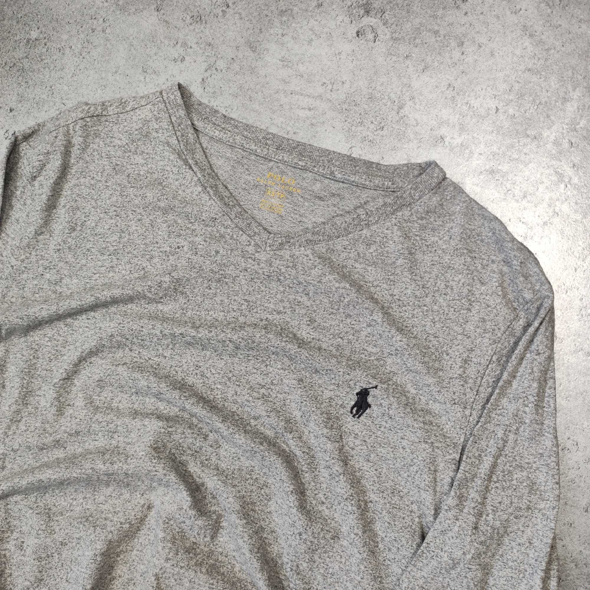 MĘSKA Koszulka z Długim Rękawem PREMIUM Polo Ralph Lauren Elegancka RL