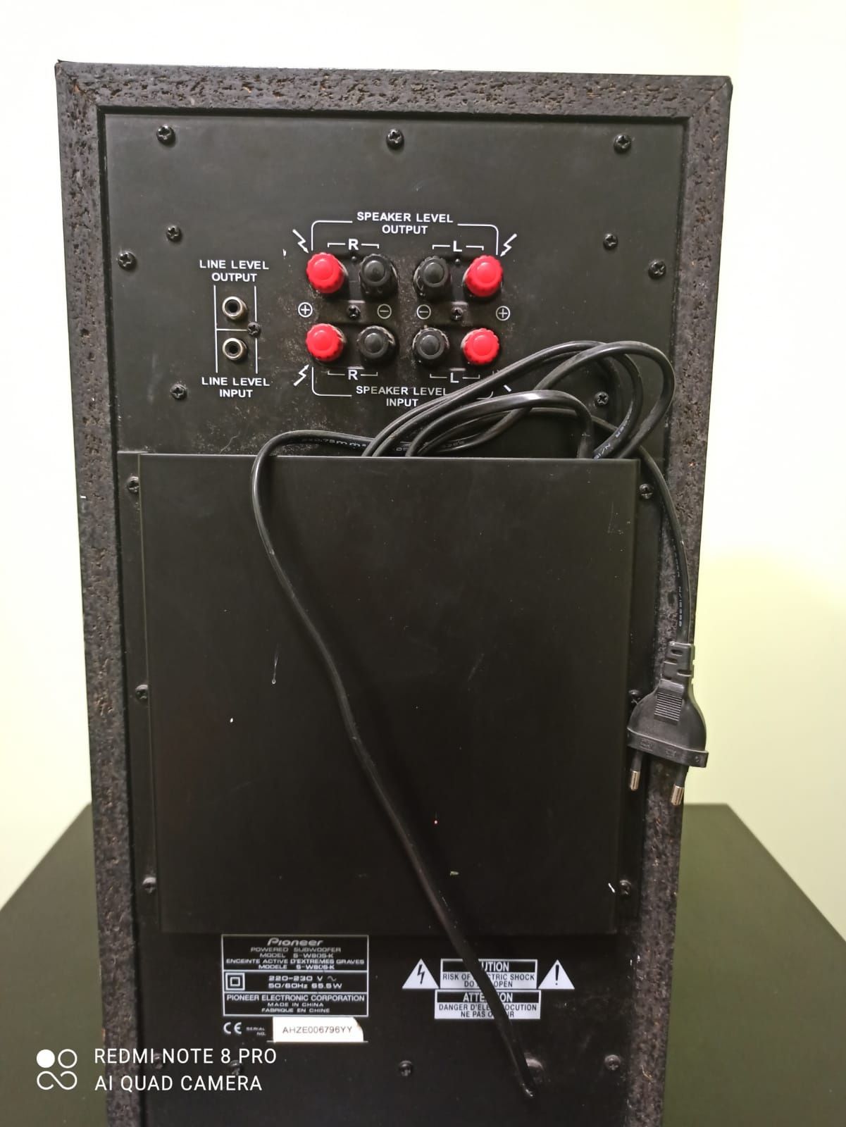 Wzmacniacz + Subwoofer + 5 głośników Pioneer