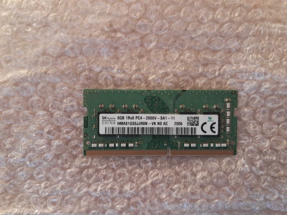 Pamięć ram do laptopa  DDR4 - SK Hynix 8GB 1Rx8 PC4-2666V-SA1-11