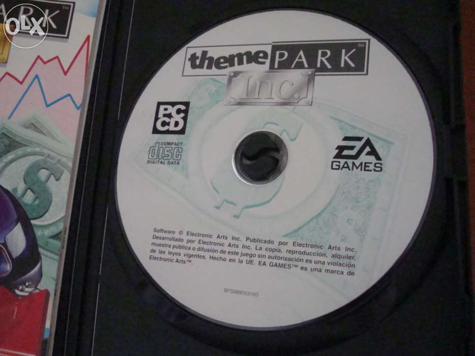 Jogos para PC "Theme Park Inc Classic" e "Burnout - Paradise..."