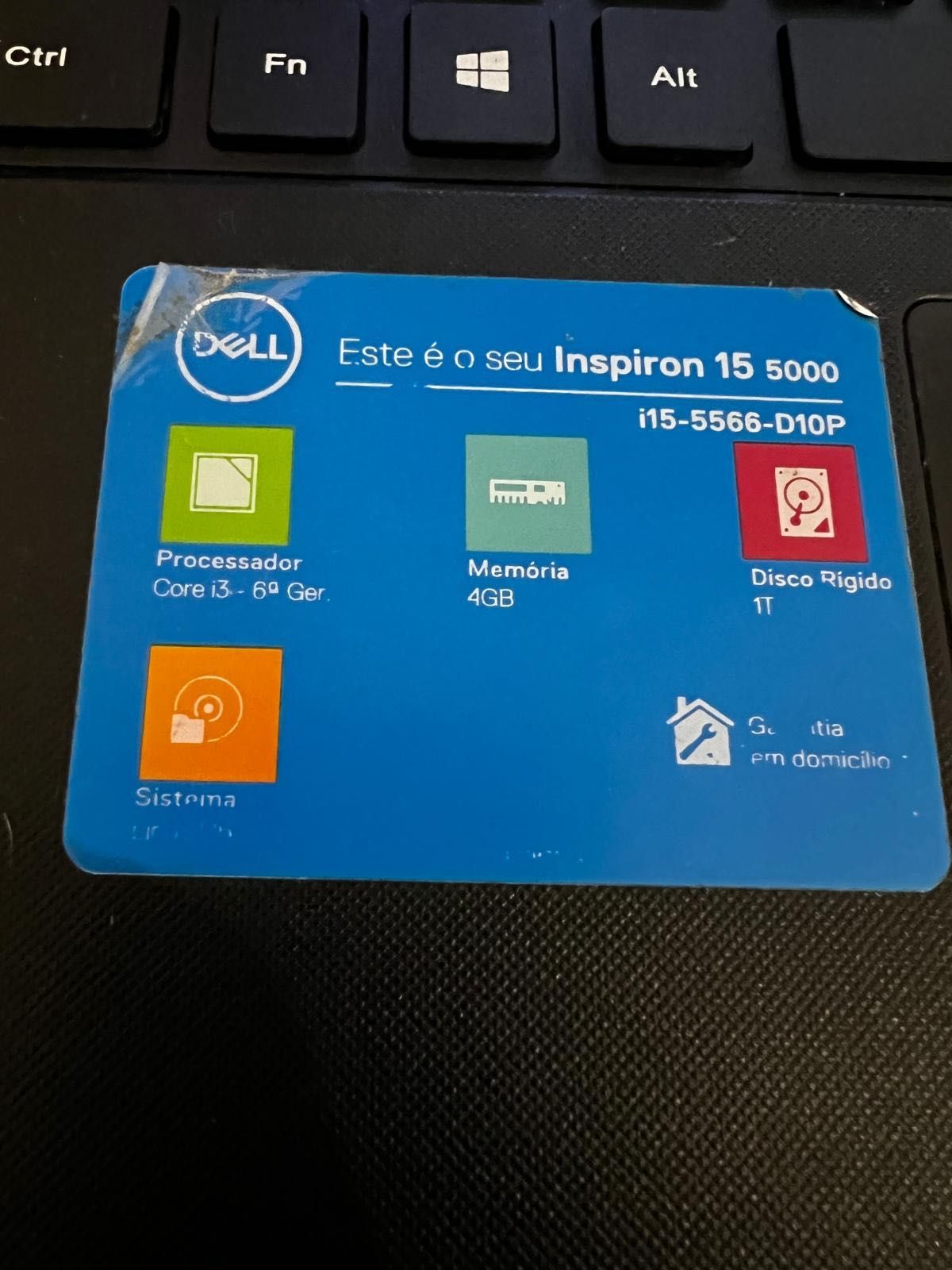 Dell Inspiron 15 inches 5000 - model i15-5566-D10P