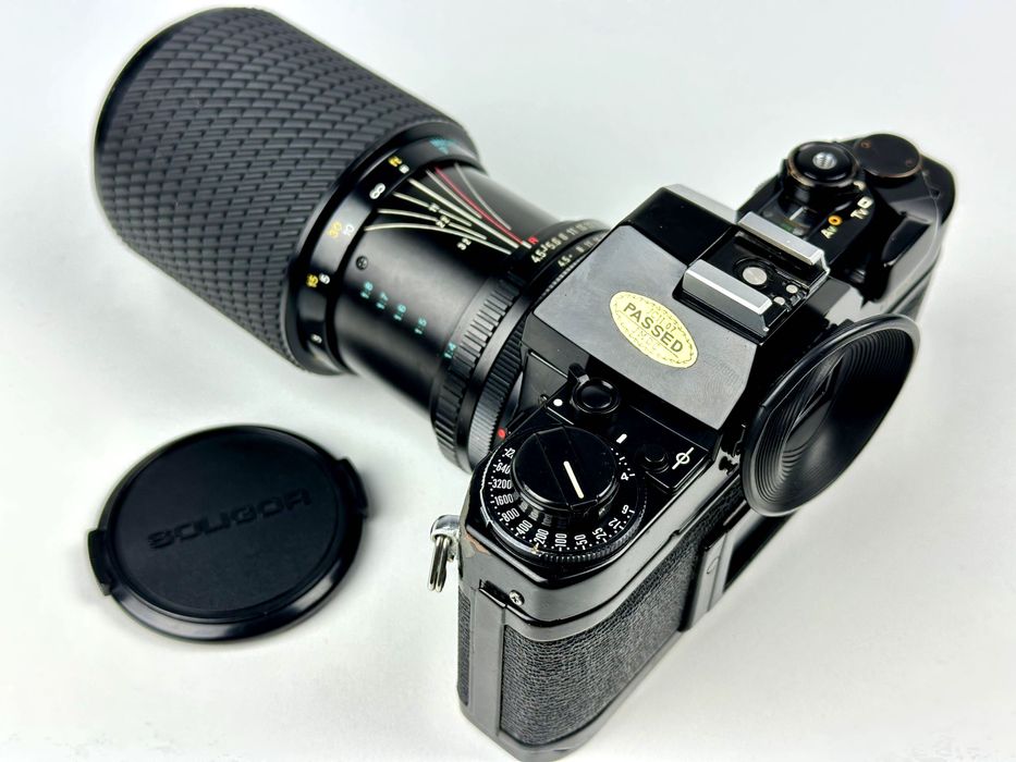 Canon A-1 + Tokina 80–200mm f/4.5 | Tani zestaw
