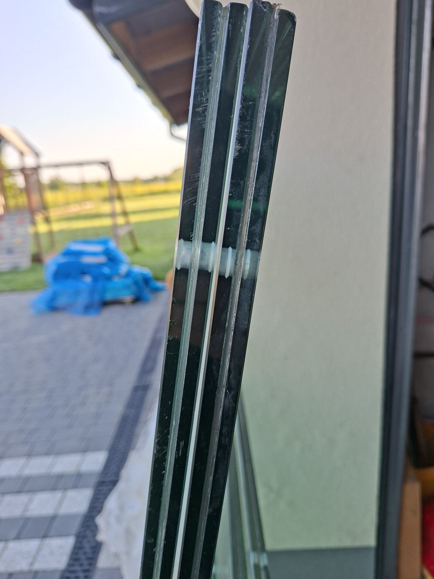 Szkło hartowane certyfikat 2x8mm klejone balustrada daszek stół okap