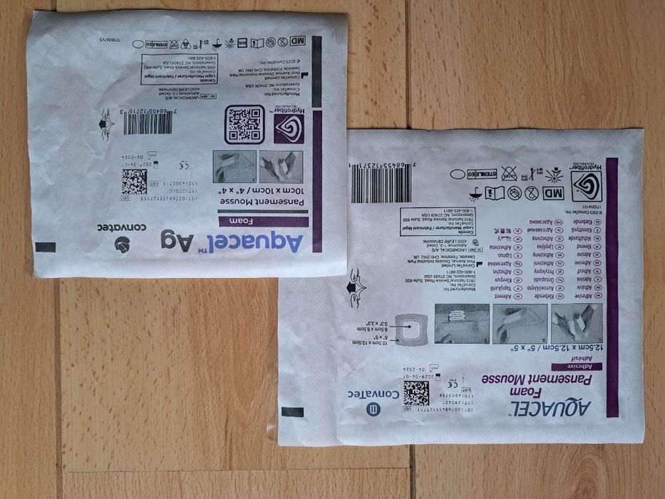 Opatrunki plastry piankowe Aquacel Ag - 2 szt.