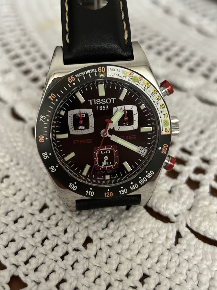 Tissot PRS 516 cronografo com caixa e manuais