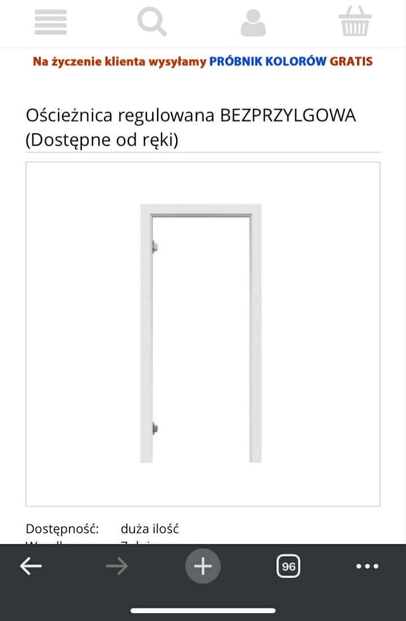 Drzwi łazienkowe