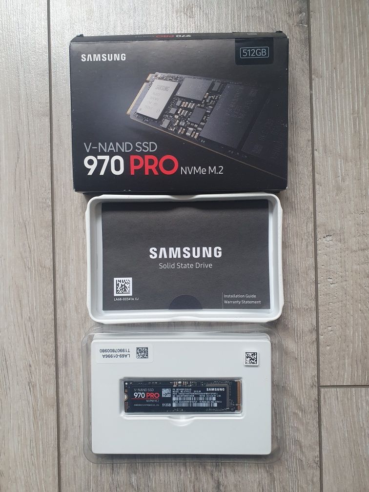 Samsung 970 pro NVMe M.2 SSD 512 Гб
