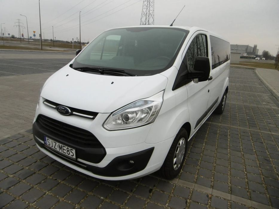 Ford Transit Custom Long 9 osób Krajowy 2017r. FV Zadbany