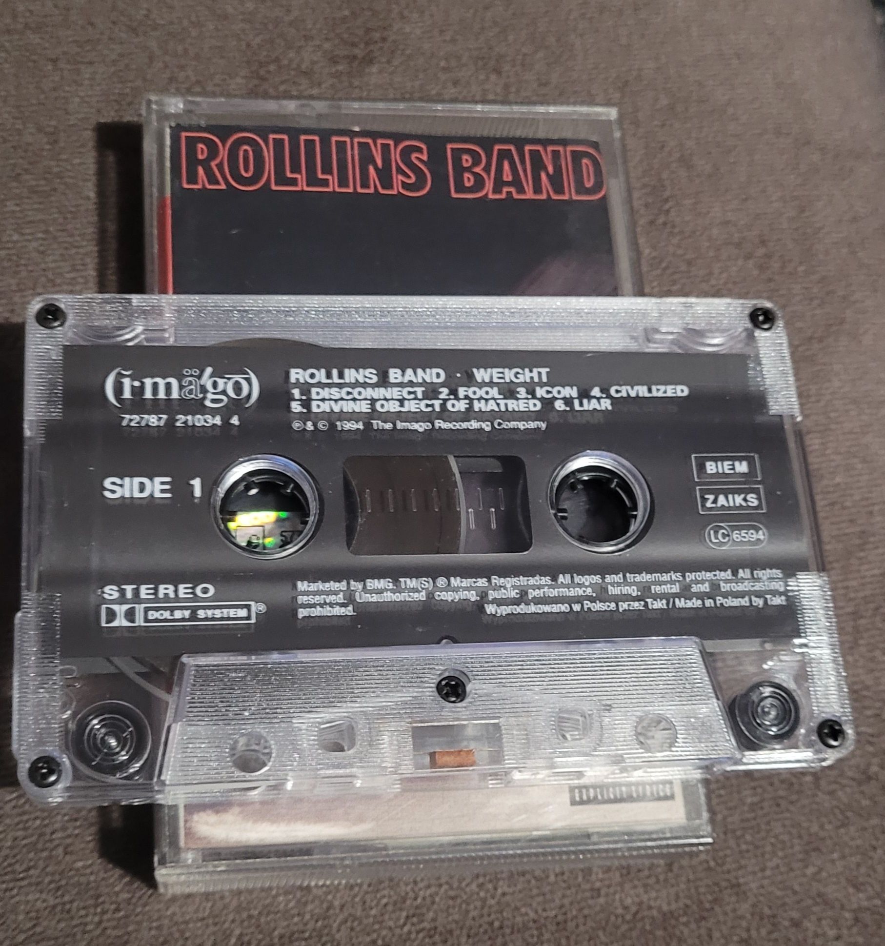 Rollins Band - Weight, kaseta magnetofonowa, rock