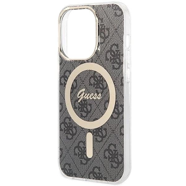 Etui Guess 4G MagSafe na iPhone 14 Pro - czarne