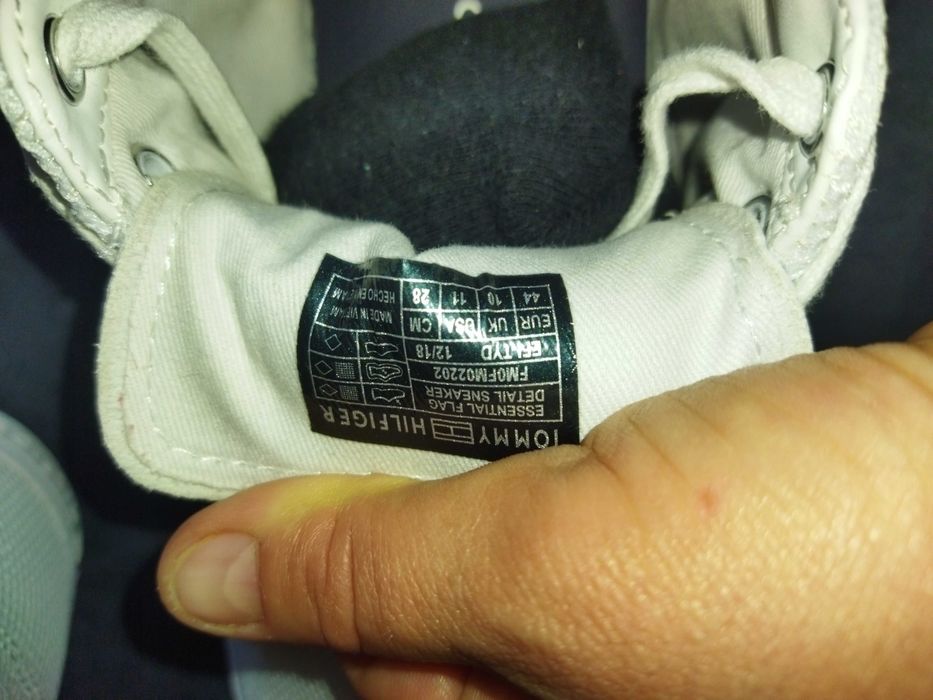 Чоловічі білі кеди кросівки Tommy Hilfiger р.43  28см