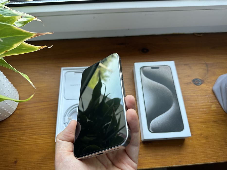  Apple iPhone 15 Pro Max 256GB Natural Titanium Jak Nowy! Bateria 91%
