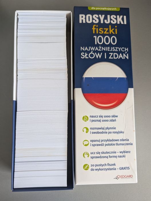 Fiszki język rosyjski 1000 najważniejszych słów i zdań