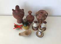 Artesanato Alentejano olaria Nisa cocho cortiça galheteiro candelabro