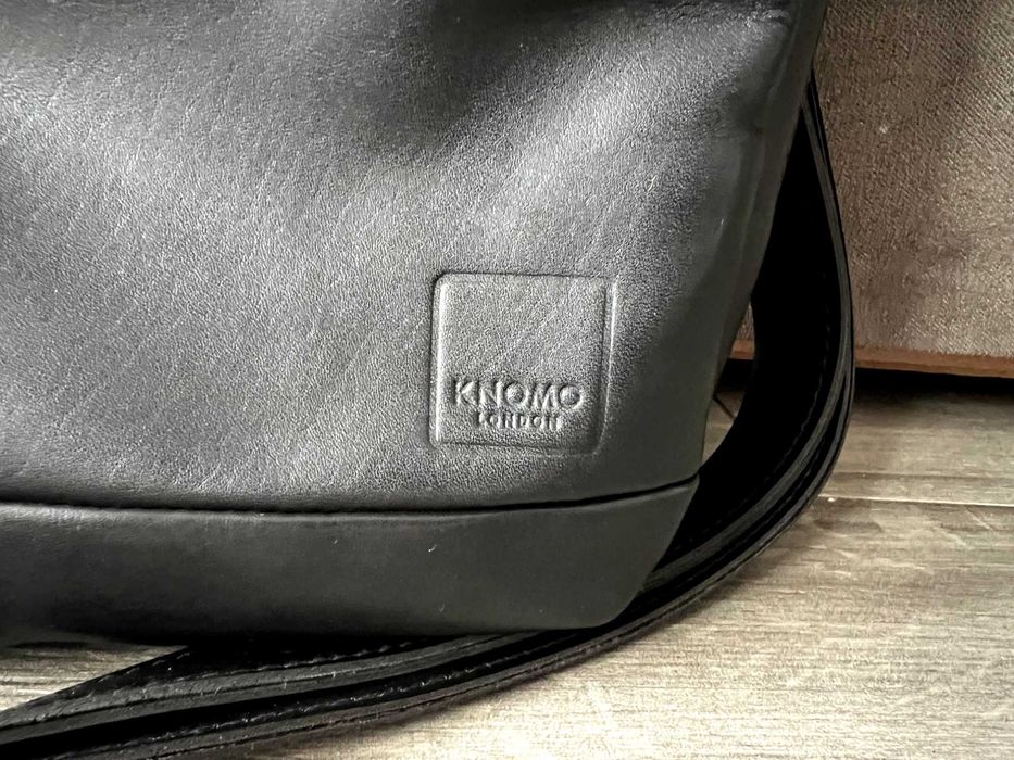 KNOMO London Сумка Чоловіча Шкіряна Чорна Месенджер Портфель Мужской