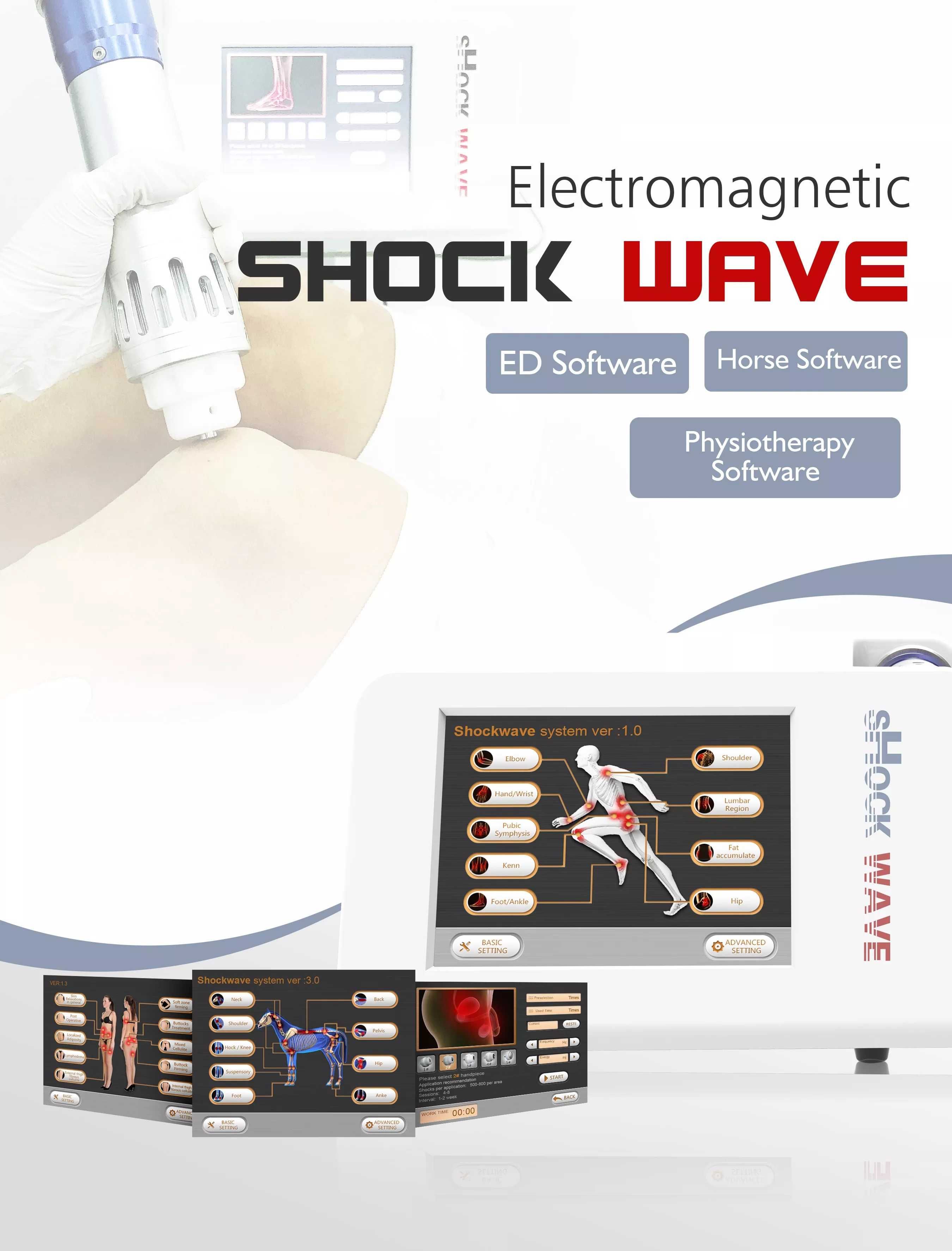 Maquina Terapia Ondas de Choque Shockwave 7 Ponteiras