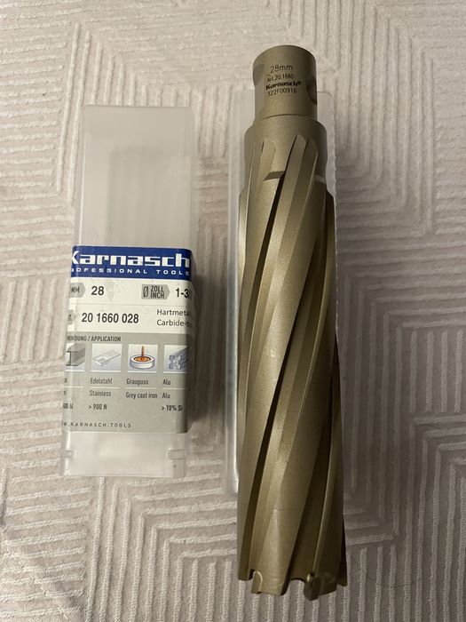 Wiertlo , otwornica Karnasch dl.110mm 28/32 do metalu