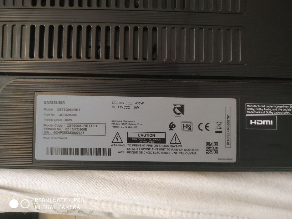 Placas tv Samsung QE75Q950RBT