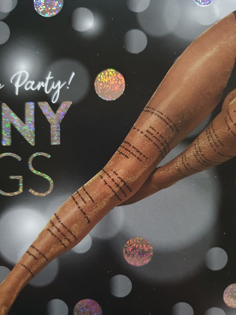 Nowe rajstopy Calzedonia s/m czarne złote shiny legs 20 den napi