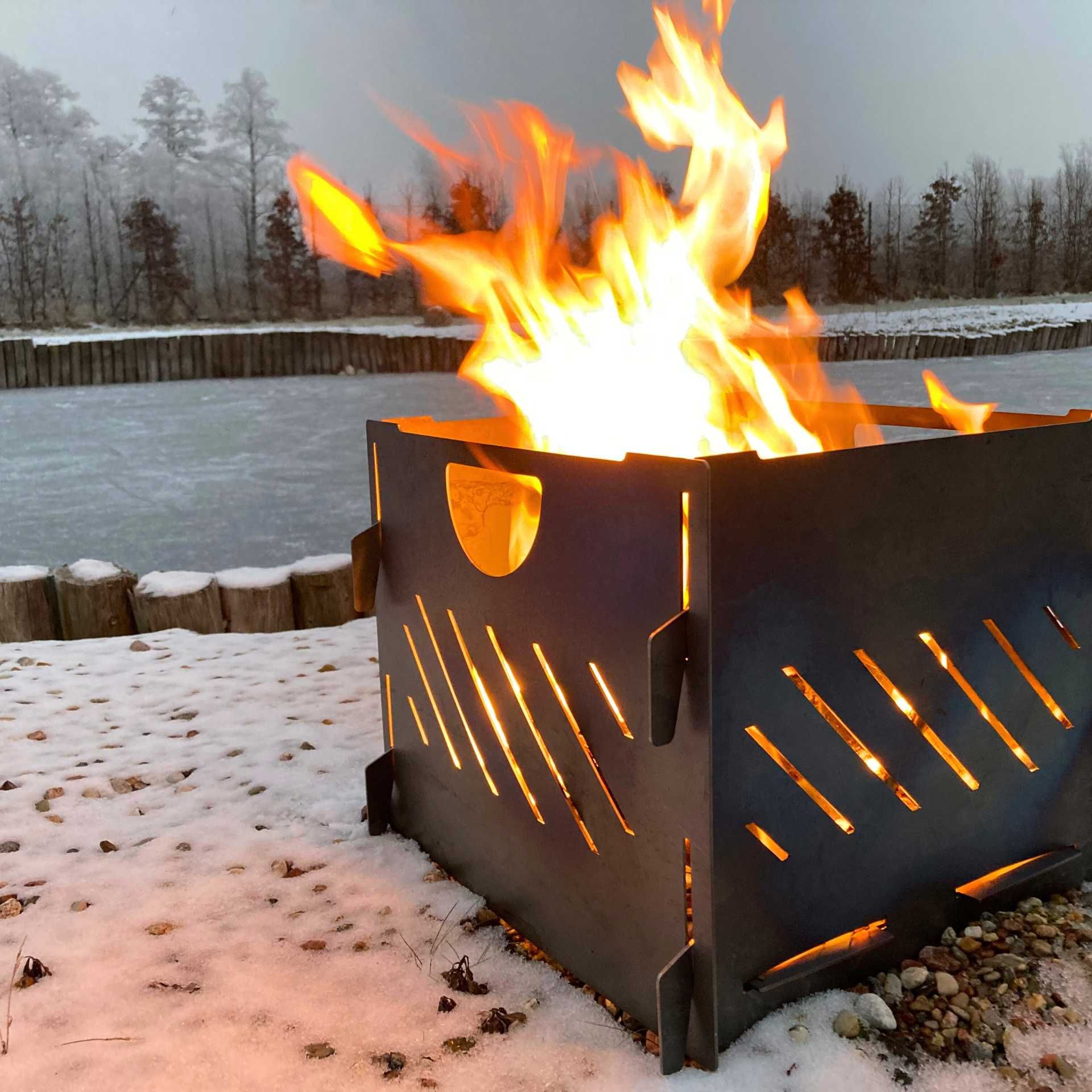 Przenośne Palenisko Big Alaskan Campfire. Do kampera/na działkę