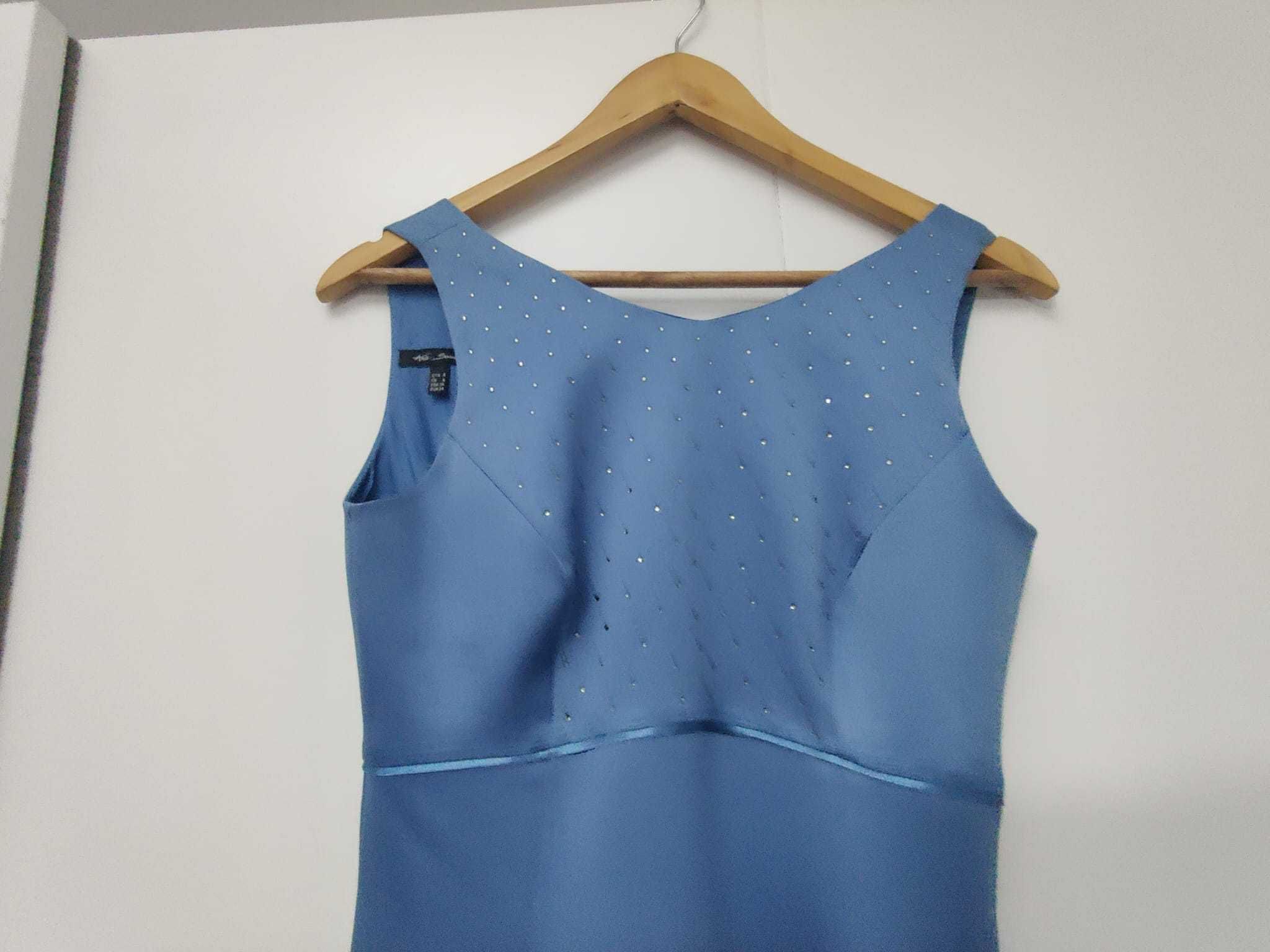 Vestido azul comprido Ana Sousa