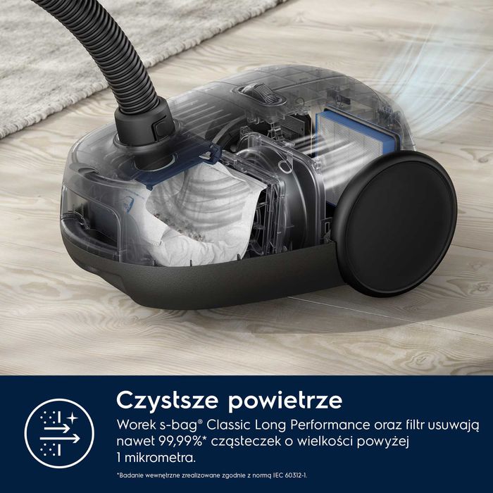 Odkurzacz Electrolux EB61C2DBP – jak nowy, użyty tylko raz!