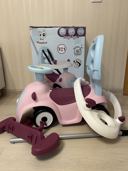Машина для катання ,толокар Smoby Toys 3 в 1