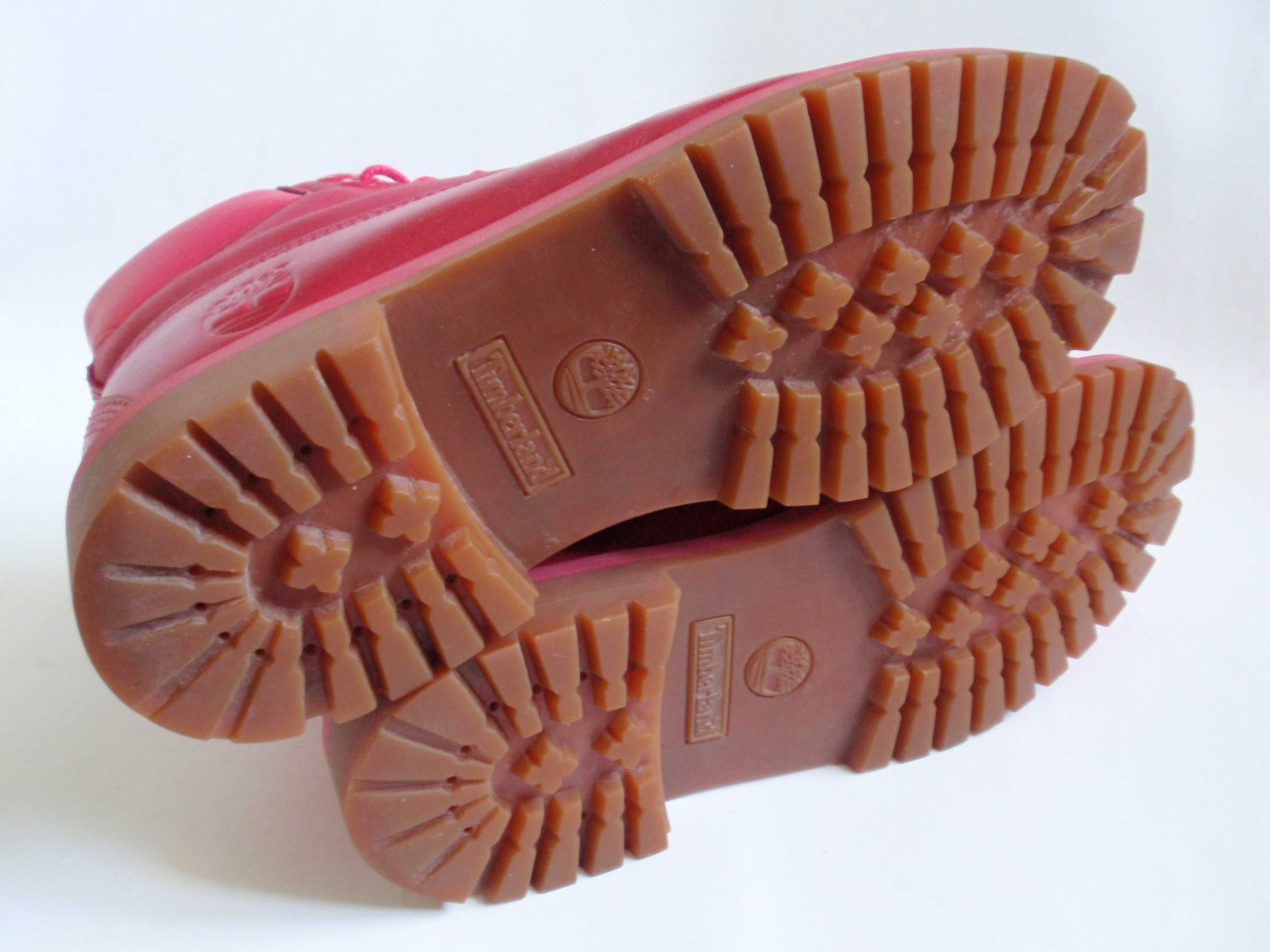 Trapery Timberland - różowe roz. EUR 38, dłu. wkł. 25cm.