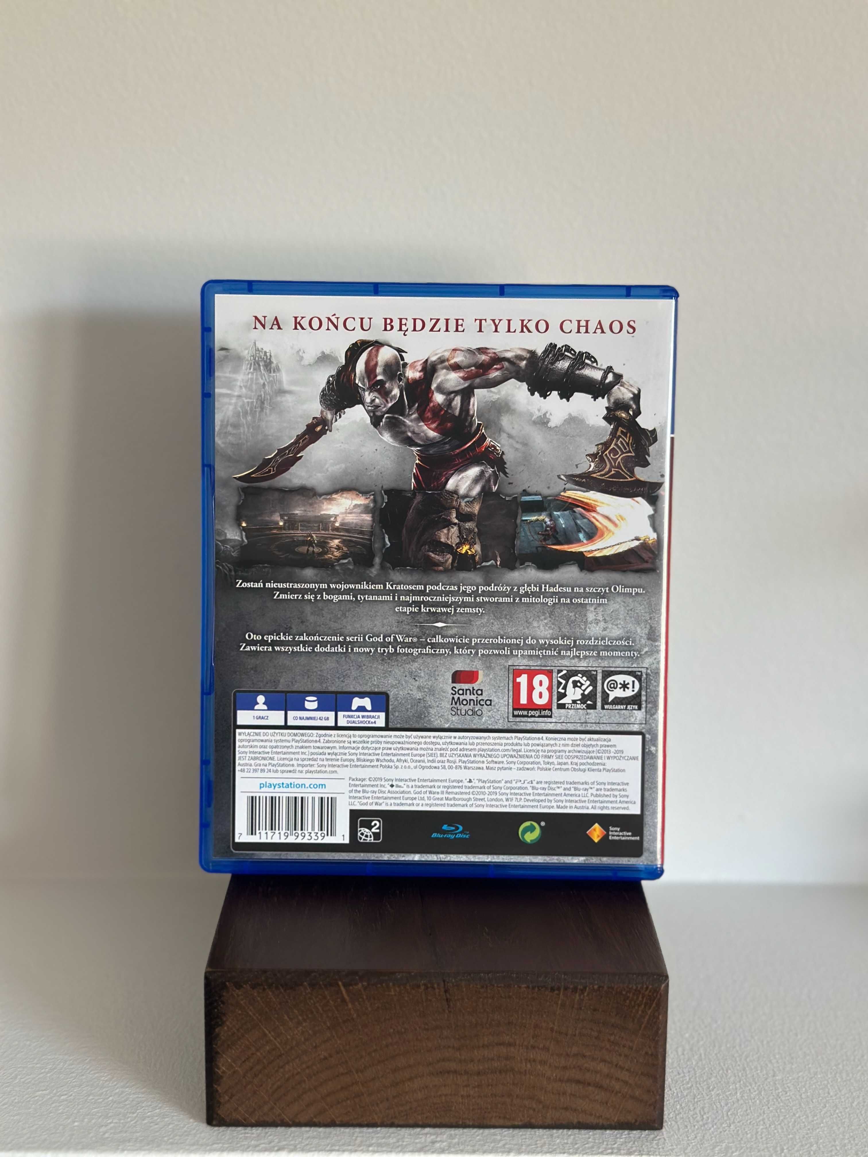God of War III Remastered – Gra na PS4/PS5 – Stan idealny!