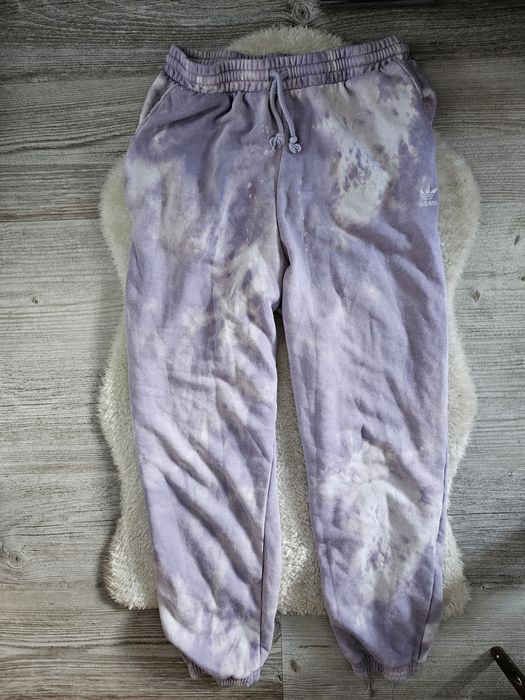 Spodnie dresowe Adidas Rozmiar XL Liliowe Dres , Dresy Adidas XXL