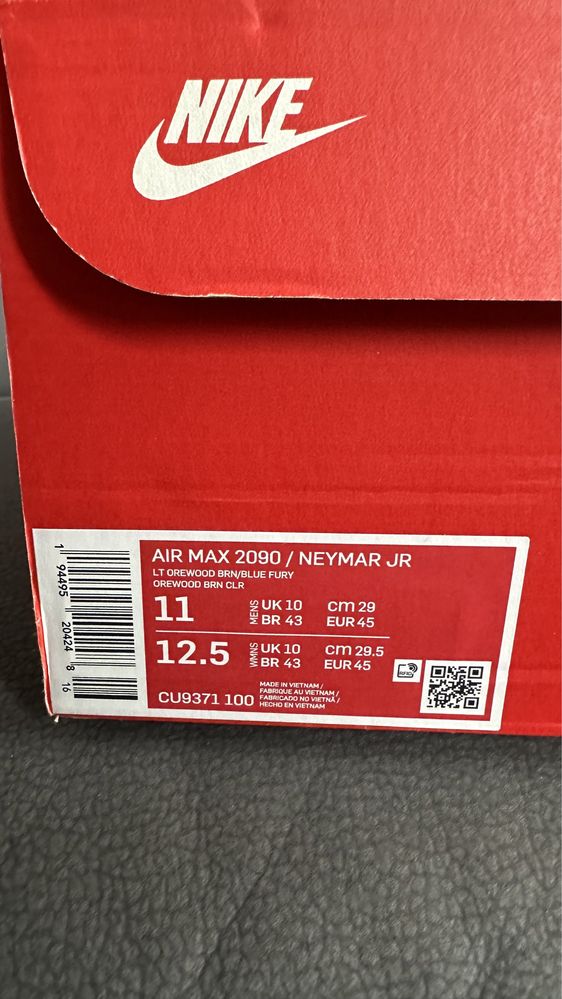 Nowe buty Nike Air Max 2090 Neymar Jr rozm.45 - 100% oryginał