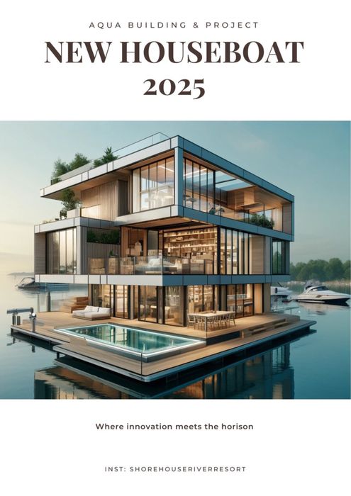 Розкішний будинок на воді та преміум причали