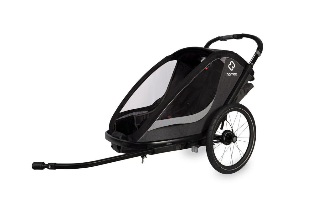 Hamax Cocoon TWO Grey/Black wózek podwójna przyczepka rowerowa