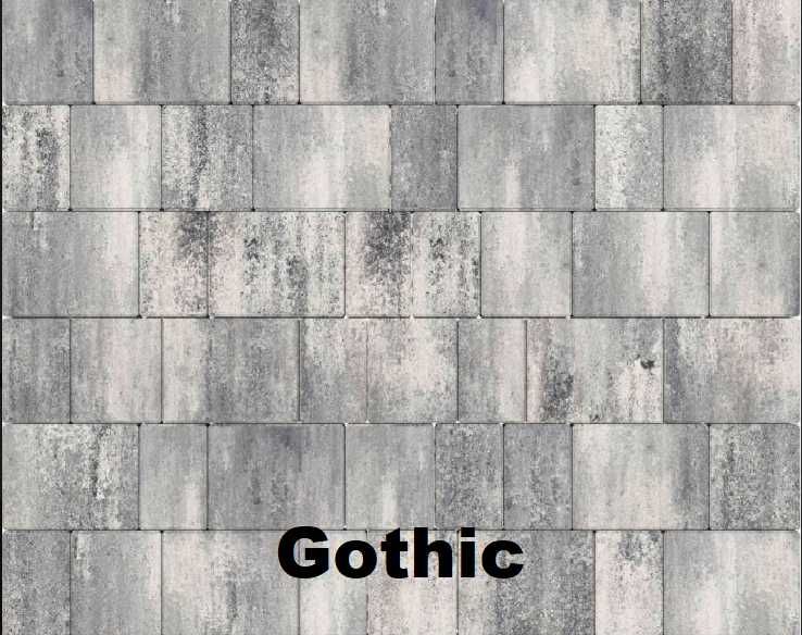 Kostka brukowa kostki brukowe BRUK PROSTY 6 cm  gothic diamond