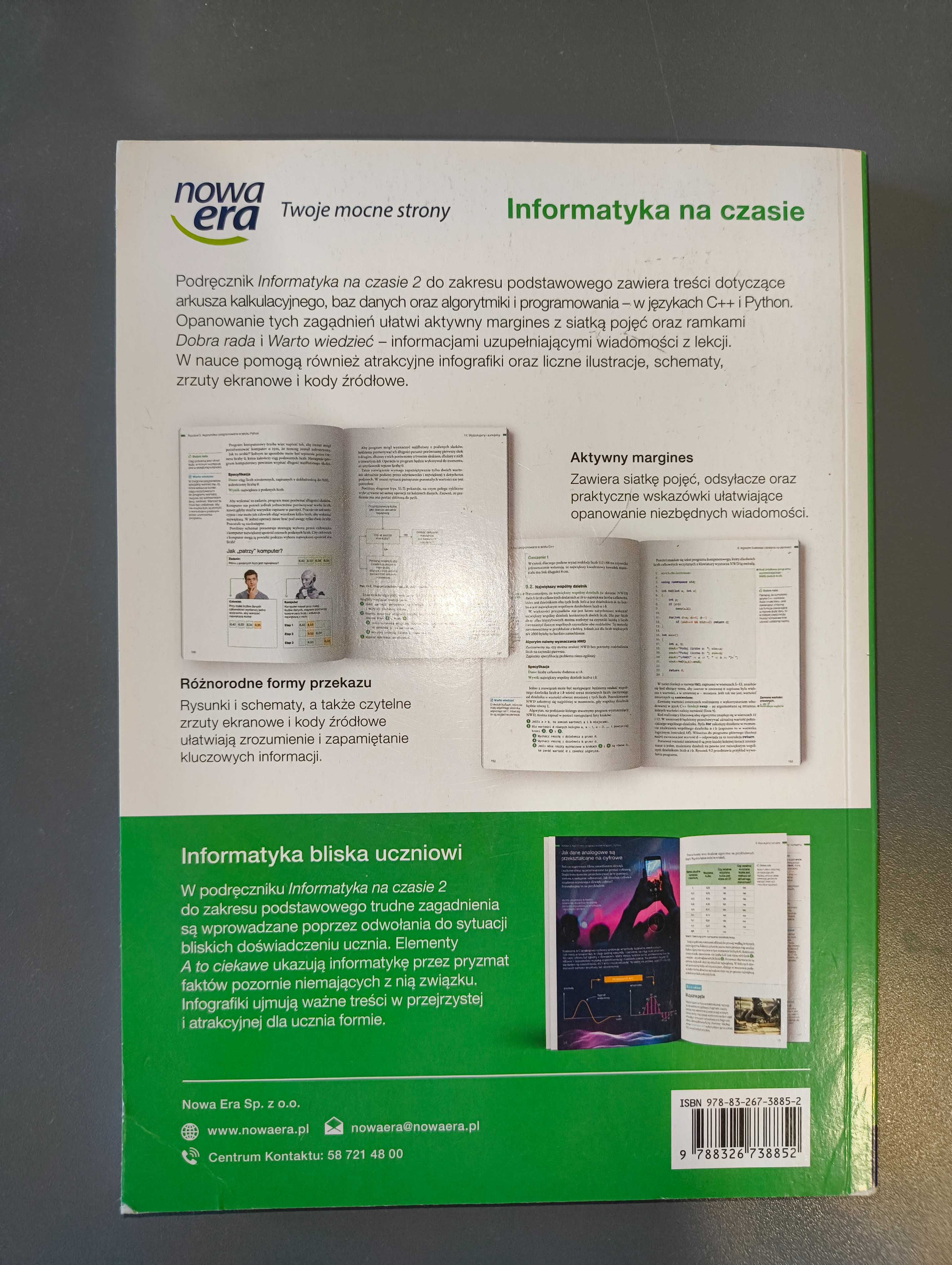 Podręcznik Informatyka na czasie 2 podstawa