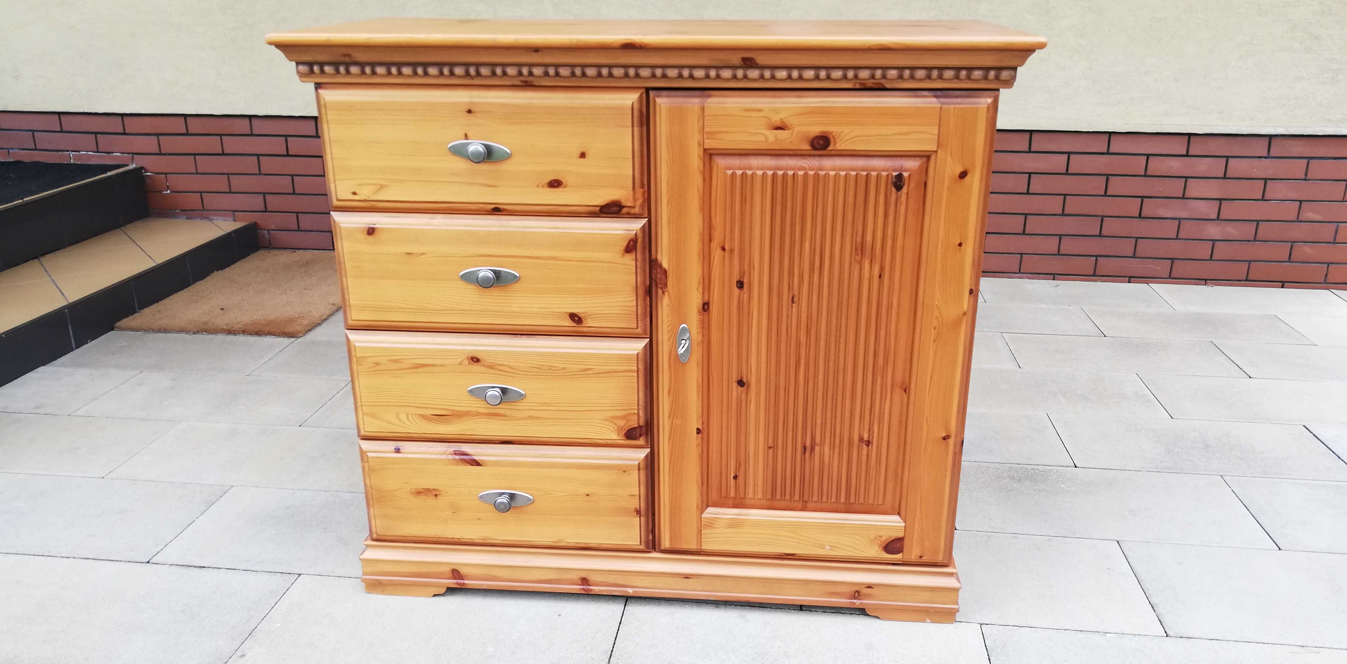 szafka rtv drewniana stylowa drewno  komoda szafa