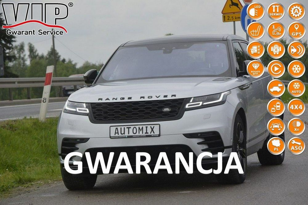 Land Rover Range Rover Velar 2.0D Dynamic 4x4 automat bezwypadkowy gwarancja przebiegu full led 360