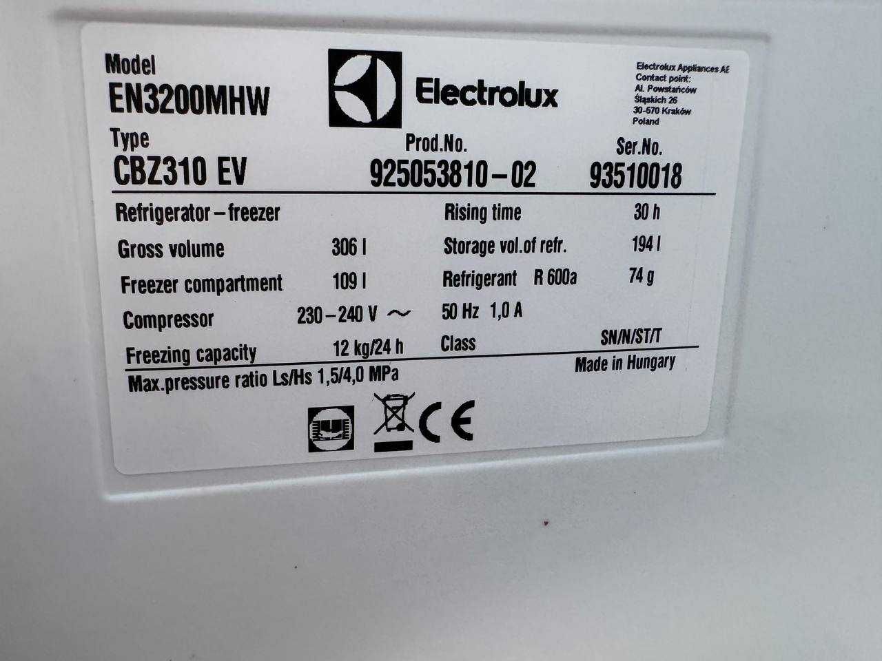 Холодильник б/в Electrolux крапельний #07247