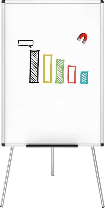 Magnetyczna tablica suchościeralna z regulowanym statywem 60x90 cm