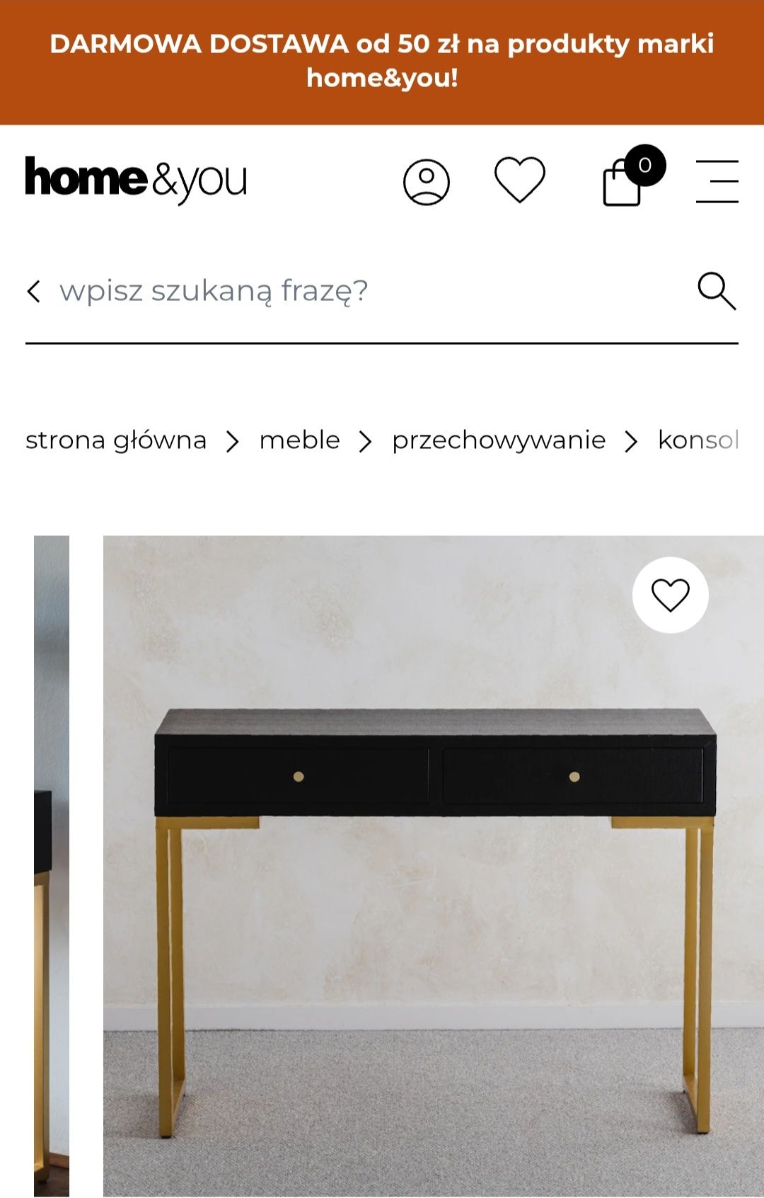 Konsola toaletka Lader Home&you