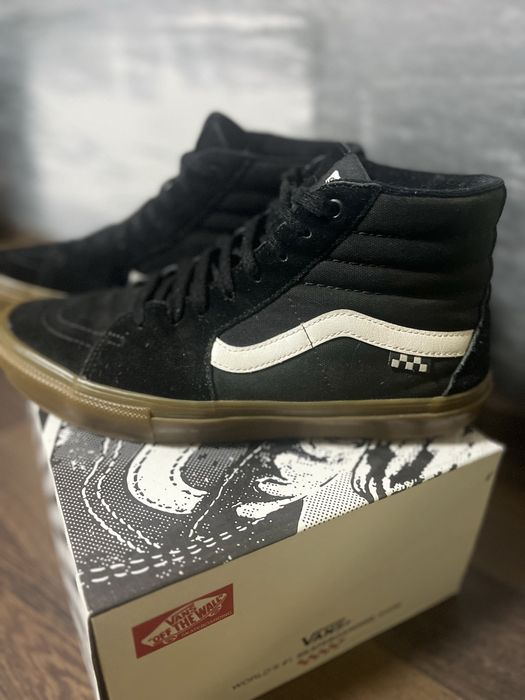 Vans Skate Sk8-Hi кеди Vans чорного кольору