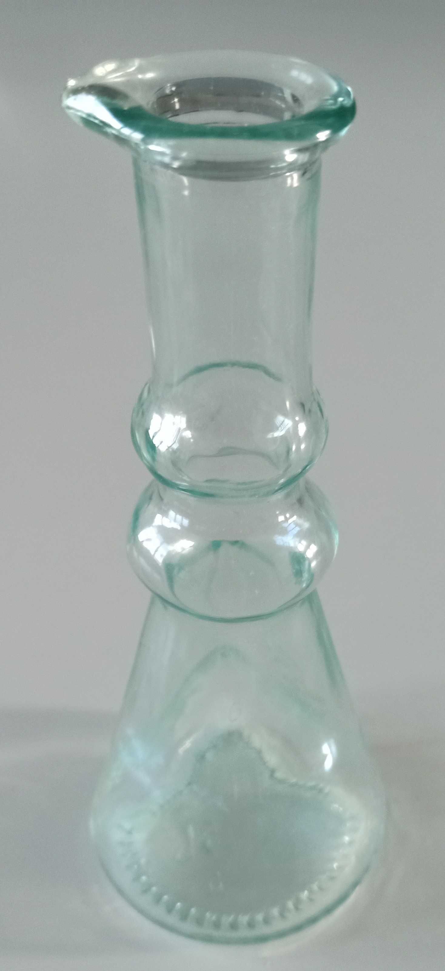 szklana wysoka menzurka probówka, fiolka apteczna 18 cm