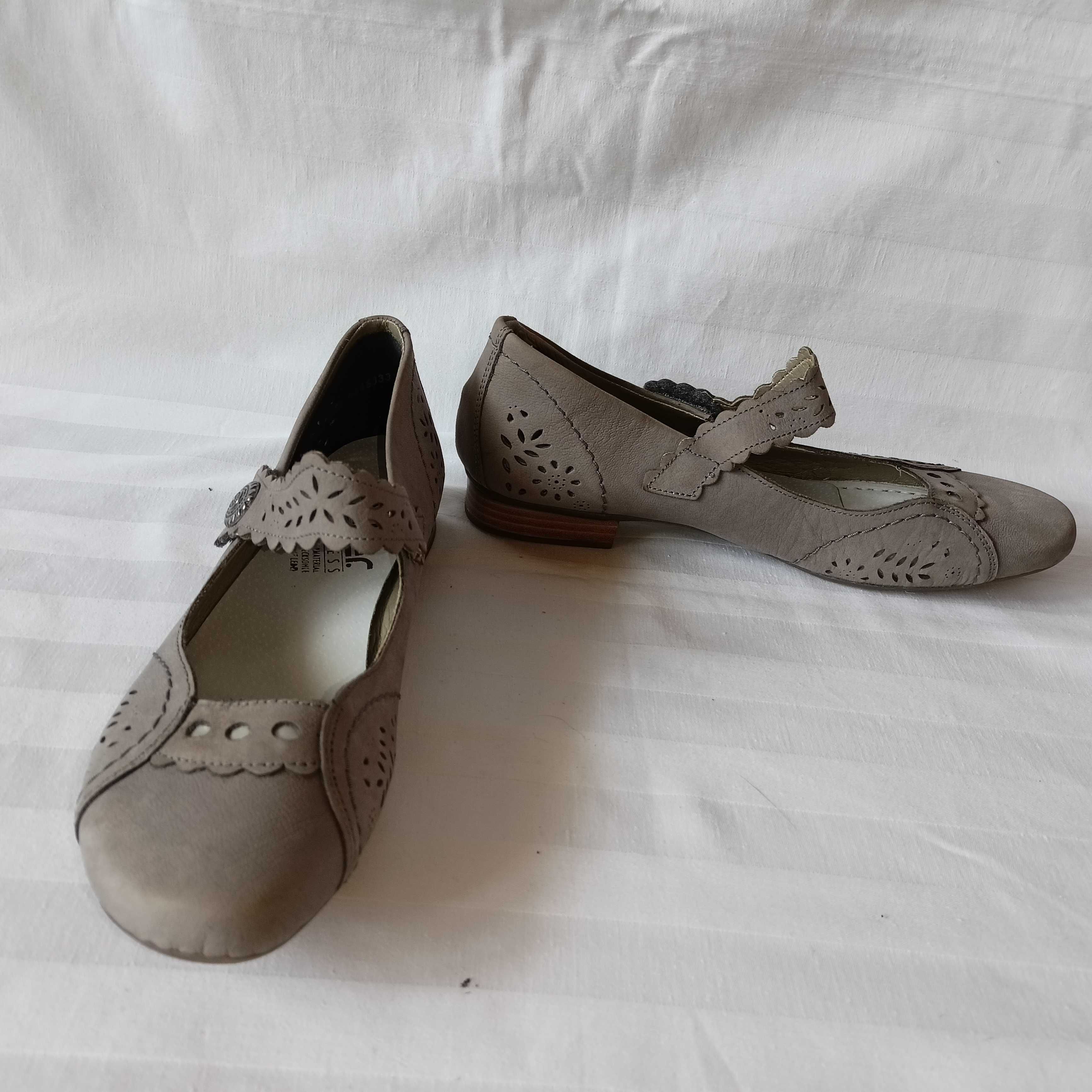 Rieker roz.42 - dł. wkł.27,7 cm- skóra naturalna - nowe?