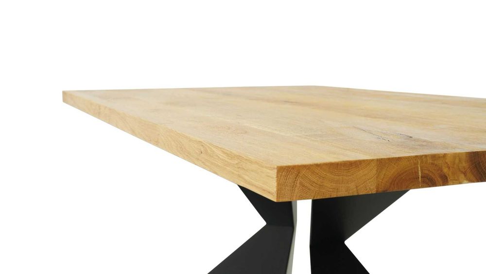 Stół Dębowy Lite Drewno Solidna podstawa 160x90cm