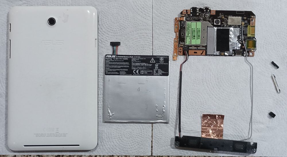 Componentes Tablet Asus Zenpad e Memopad