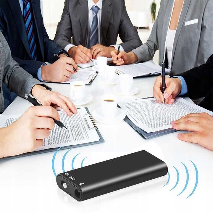 Podsłuch Szpiegowski Pluskwa Mały Dyktafon 16 GB Detekcja Głos 2 TRYBY