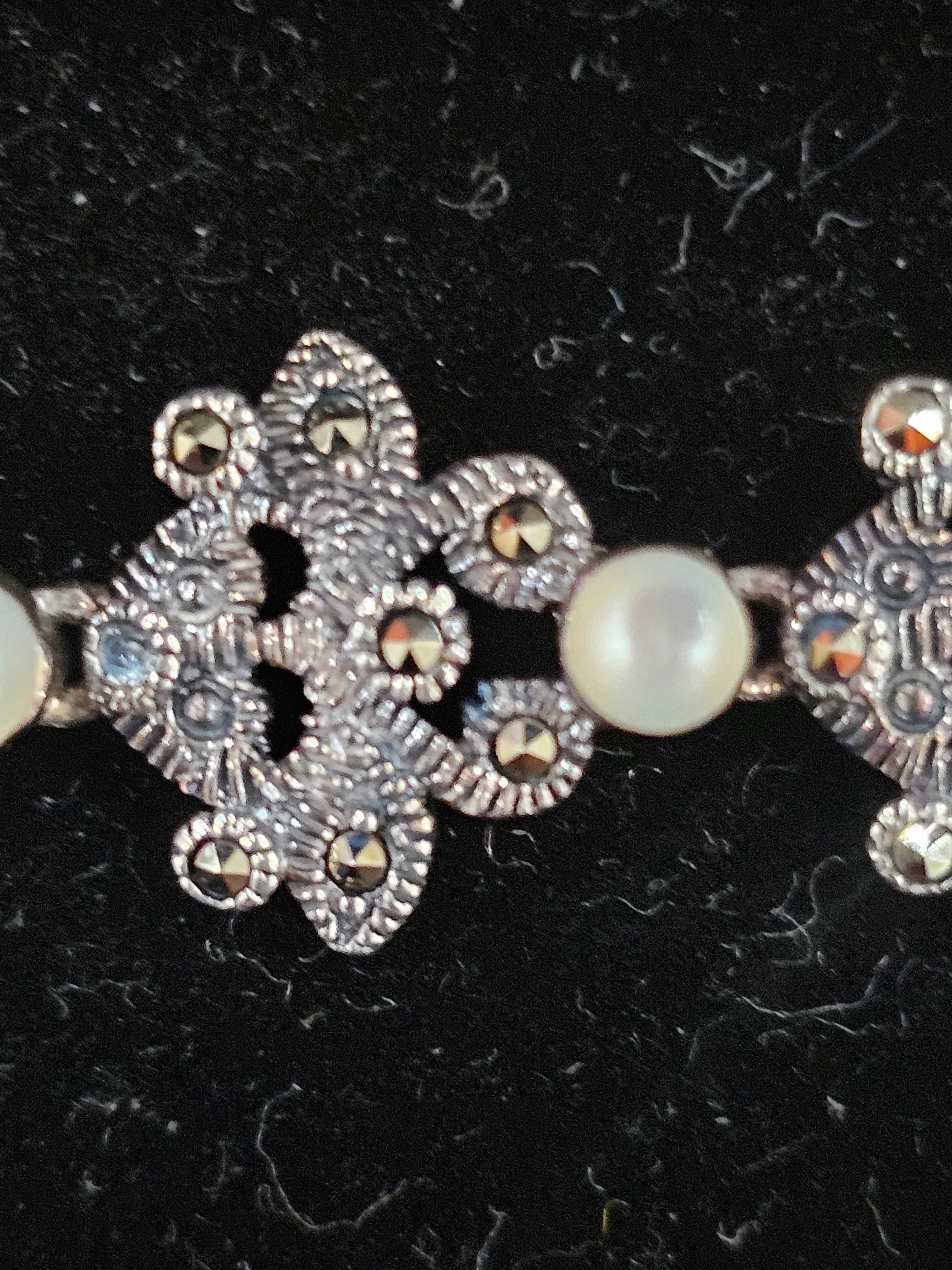 Bransoletka srebrna Hand Made Ohrid Pearls