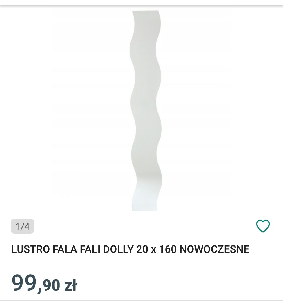 Lustro lusterko pasy fala 20/160